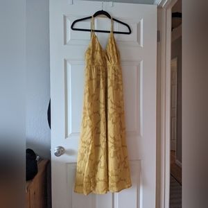 Yellow marigold ruffle dress - Lulus